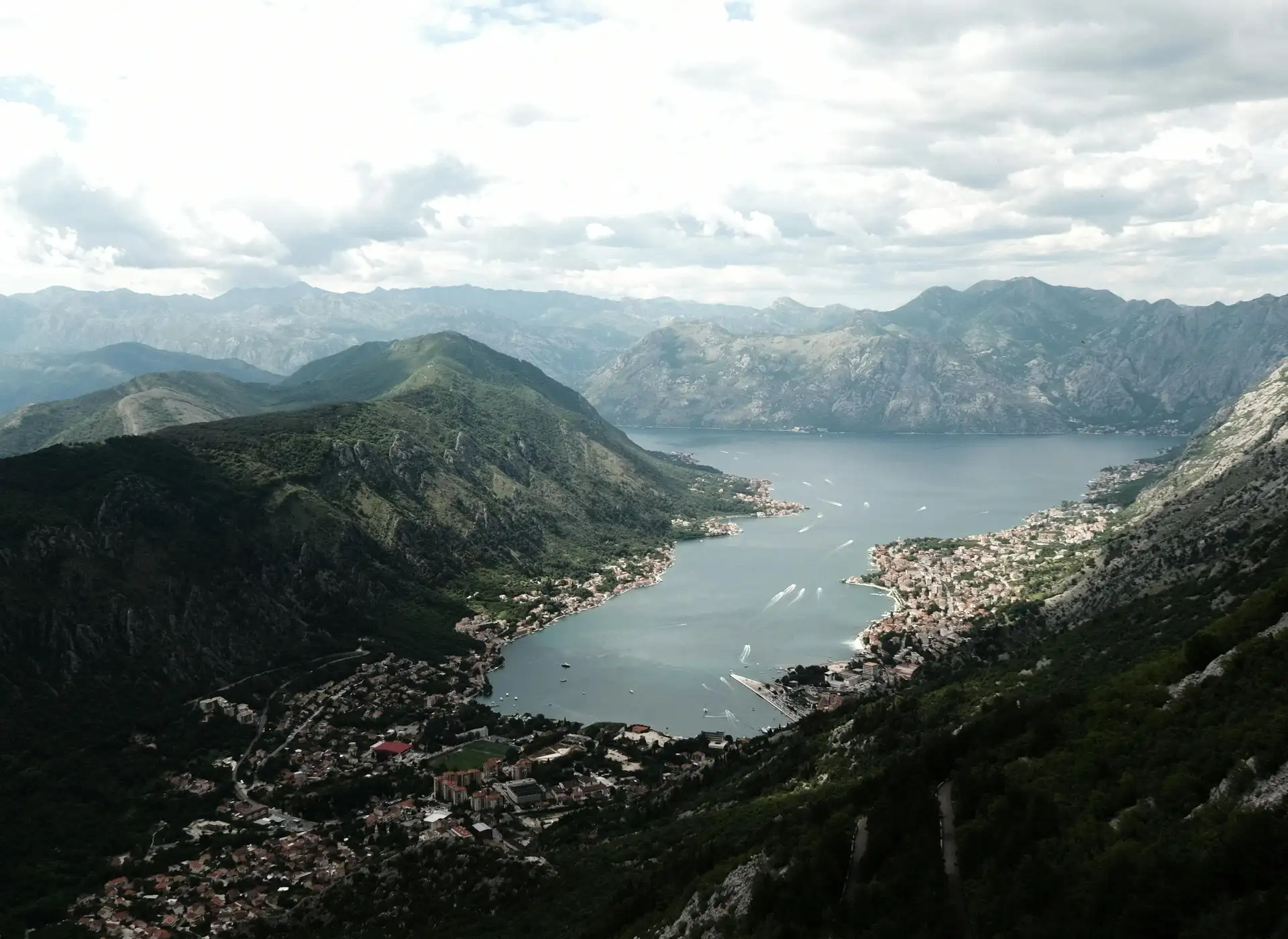 Bay of Kotor aerial view
